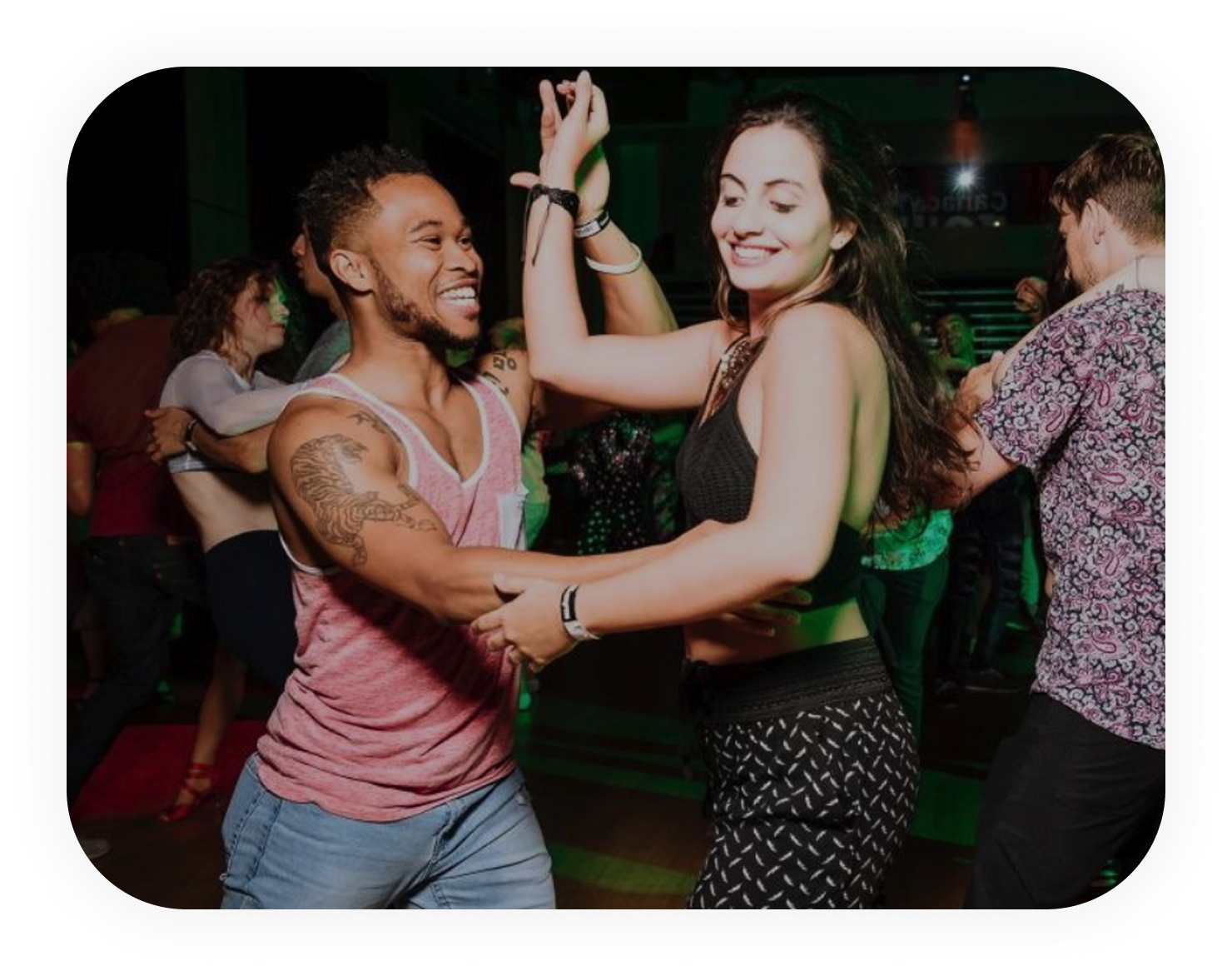 People dancing Bachata