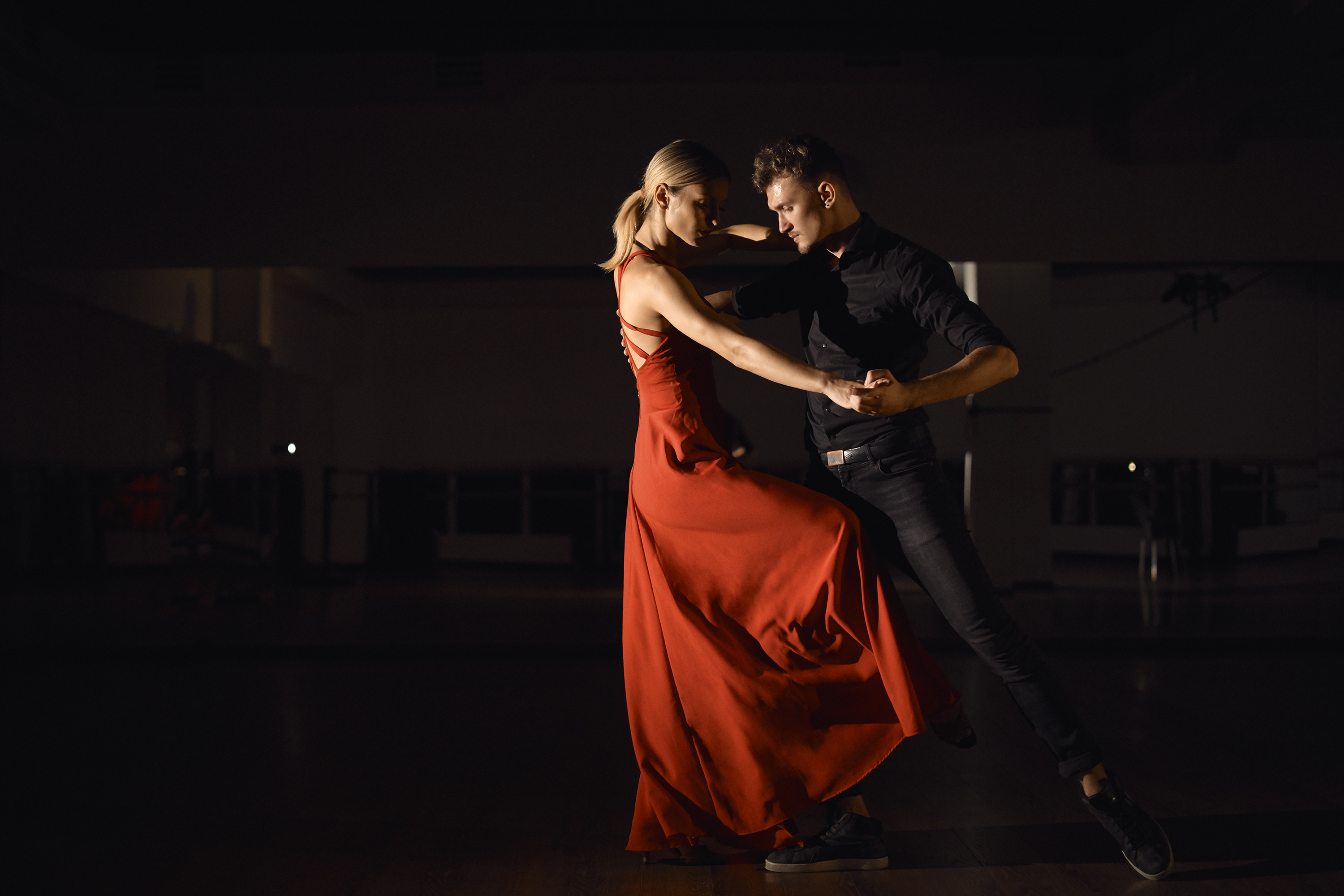 Salsa dancers performing